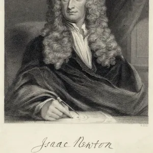 Famous inventors and scientists Poster Print Collection: Isaac Newton