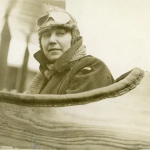 Sister Hilda Hope McMaugh, AIF, in an aircraft at the C?