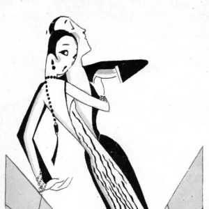 Sketch by Fish of tango dancing, at the Florida Club, London