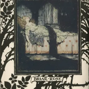 Sleeping Beauty Print by Arthur Rackham Sleeping Beauty Print by Arthur Rackham