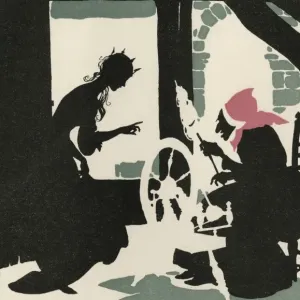Arthur Rackham's Sleeping Beauty Pricks Her Finger Print Arthur Rackham's Sleeping Beauty Pricks Her Finger Print