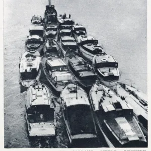 Small boats used in the Dunkirk evacuation, WW2