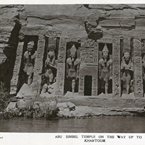 The small temple at Abu Simbel, Egypt