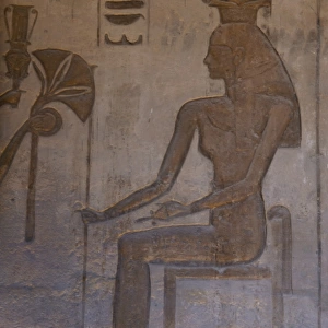 Small Temple or Temple of Hathor. Relief depicting the godde