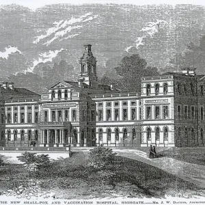 Highgate Smallpox Hospital Print 1850 Highgate Smallpox Hospital Print 1850