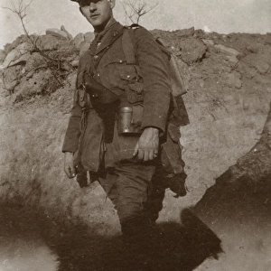 Soldier on the Western Front, Northern France, WW1