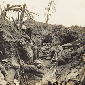 Soldiers of the Border Regiment resting