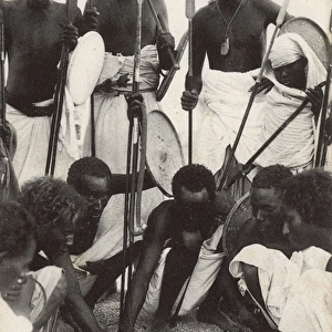 Somalian - Somali warriors playing draughts