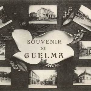 Souvenir postcard of Guelma, NE Algeria