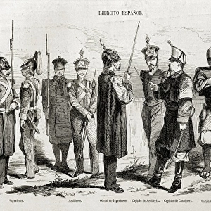 Spain (1860). The Spanish Army. Picture from