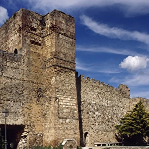 Spain. Buitrago del Lozoya. Moorish tower of the Alcazar