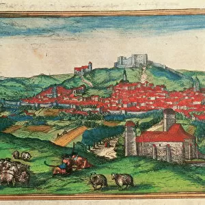 Spain. Castile and Leon. Burgos. Map, 1576 at Civitates
