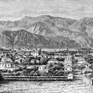 Sparta and the Taygetus mountains, c. 1880