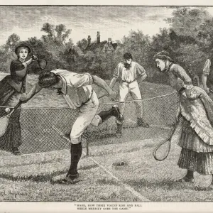 Mixed Doubles Tennis Print Mixed Doubles Tennis Print