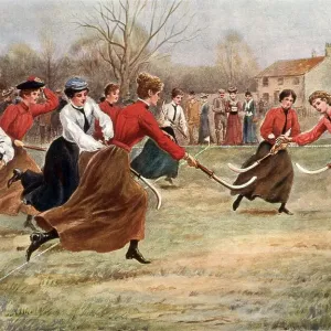 Women's Hockey Match Print Women's Hockey Match Print