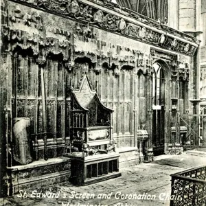 St Edwards Screen, Coronation Chair, Westminster Abbey