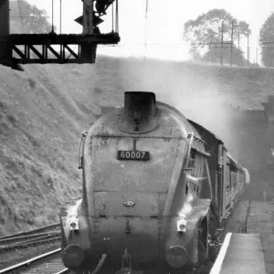 Steam Locomotive Sir Nigel Gresley Print circa 1960s Steam Locomotive Sir Nigel Gresley Print circa 1960s