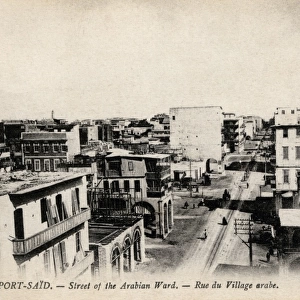 Street of the Arabian District in Port Said, Egypt
