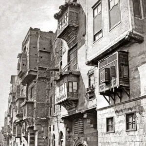 Street in old Cairo, Egypt, circa 1880s