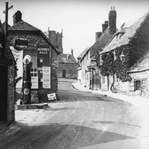 Street scene in Corfe Castle, Dorset