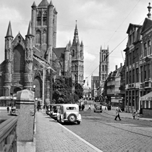 Street scene in Ghent, Belgium