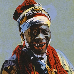 Sudanese old man with a very toothy grin