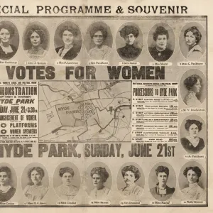 Suffragette Rally Womens Sunday Programme 1908