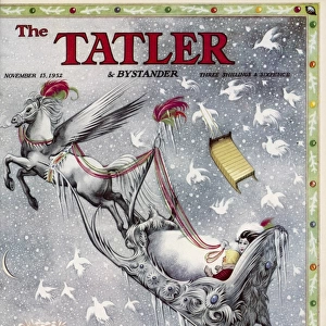 Tatler front cover by Pauline Baynes, 1952