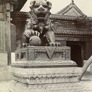 Temple with Chinese dragon