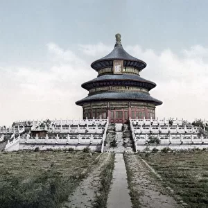 Temple of Heaven, Peking, (Beijing) China, c. 1900 Vintage early 20th century photograph