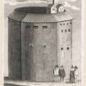 Print of The Globe Theatre, Bankside Print of The Globe Theatre, Bankside