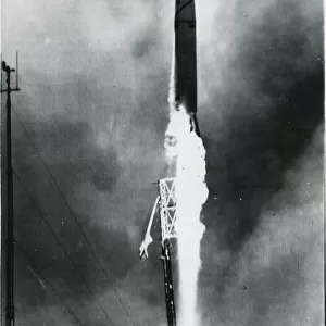 Thor-Agena rocket is launched from Vandenberg Air Force Base