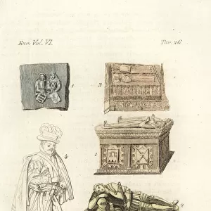 Tomb and effigy of El Cid Rodrigo Diaz, etc
