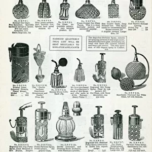 Trade catalogue of womens perfume sprays 1911