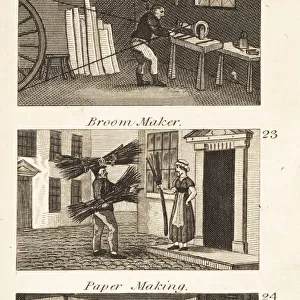 Trades in Regency England: Turnery, broom-maker
