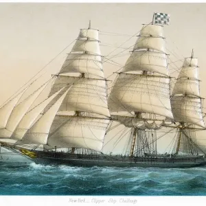 Challenge Clipper Ship Print Challenge Clipper Ship Print