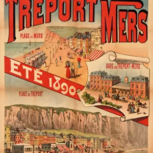Treport Mers travel poster