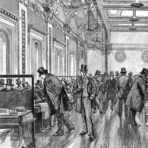 The Underwriting Room of Lloyds of London, 1886