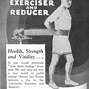 University Exerciser and Reducer advertisement