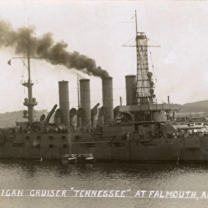 USS Tennessee, American cruiser, Falmouth, WW1