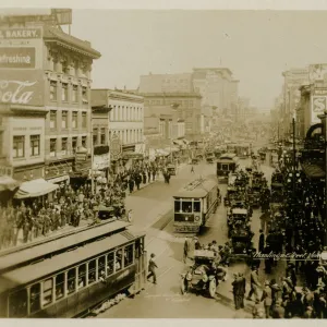 Vancouver, Canada - Hastings Street with trams