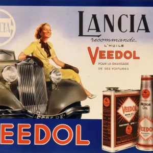 Veedol motor oil poster