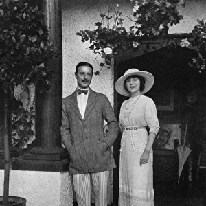 Vesta Tilley and Walter de Frece at home