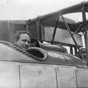 Victor Mahl in the cockpit of a Sopwith Admiralty Type 860