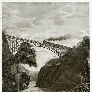 Victoria Falls Bridge crossing the Zambezi River