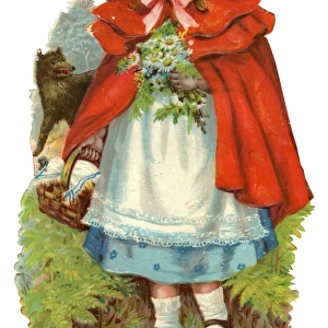Victorian scrap - Little Red Riding Hood