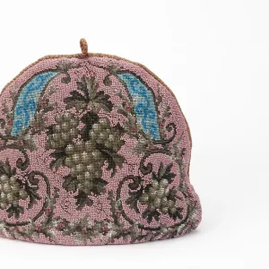 Victorian tea cosy in beadwork