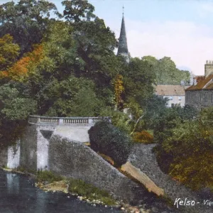 View from Kelso Bridge, Kelso, Scotland