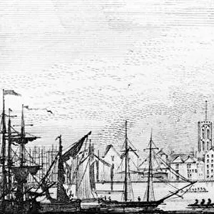View of the River Thames at Rotherhithe, London