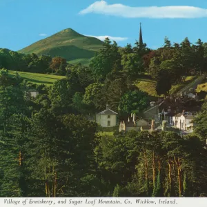 Village of Enniskerry, and Sugarloaf Mountain, Co Wicklow